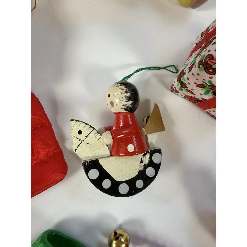 Vintage Christmas Ornaments Grandmacore | Cottagecore | Nostalgic Lot Of 9